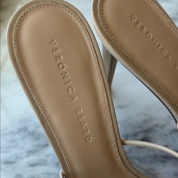 Veronica Beard Kathleen Nude Clear Strap Heels | 11 - Picture 3 of 6